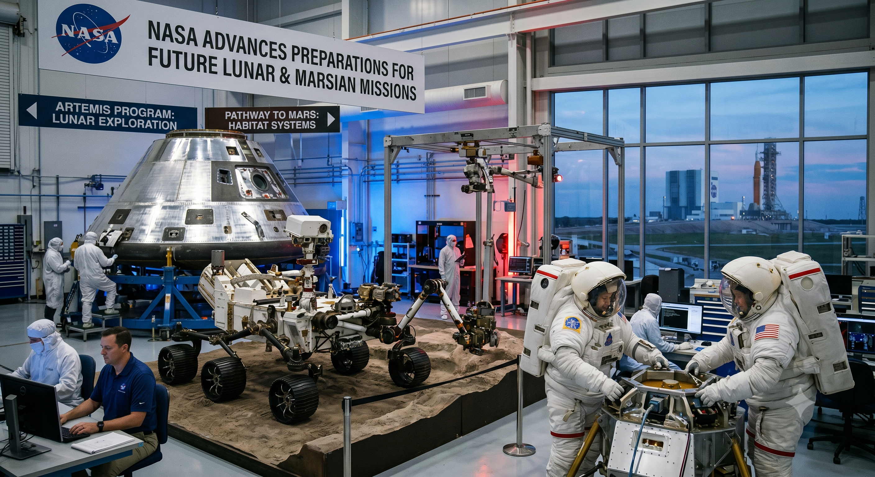 NASA avanza en preparativos para futuras misiones lunares y marcianas