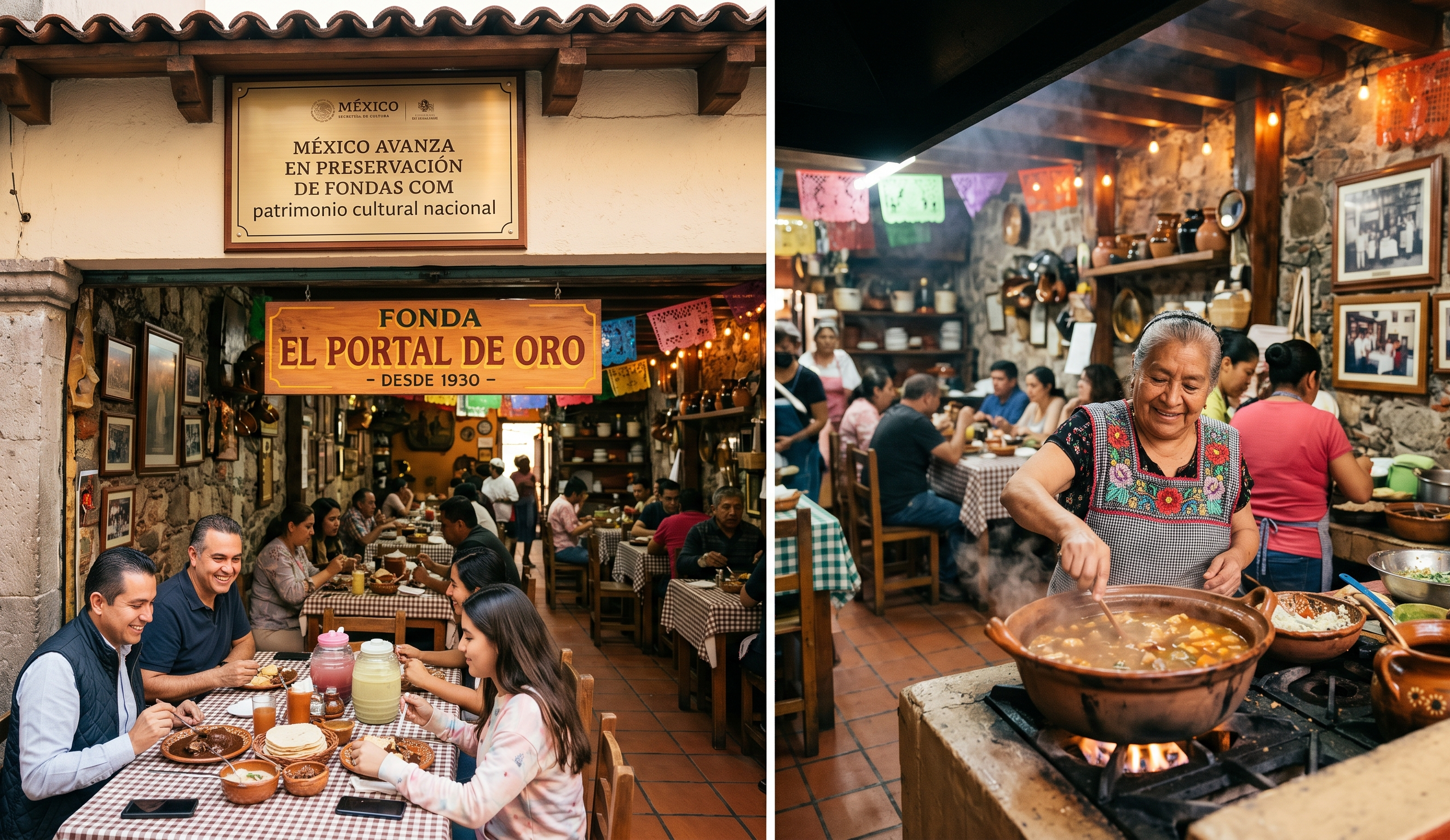 México avanza en preservación de fondas como patrimonio cultural