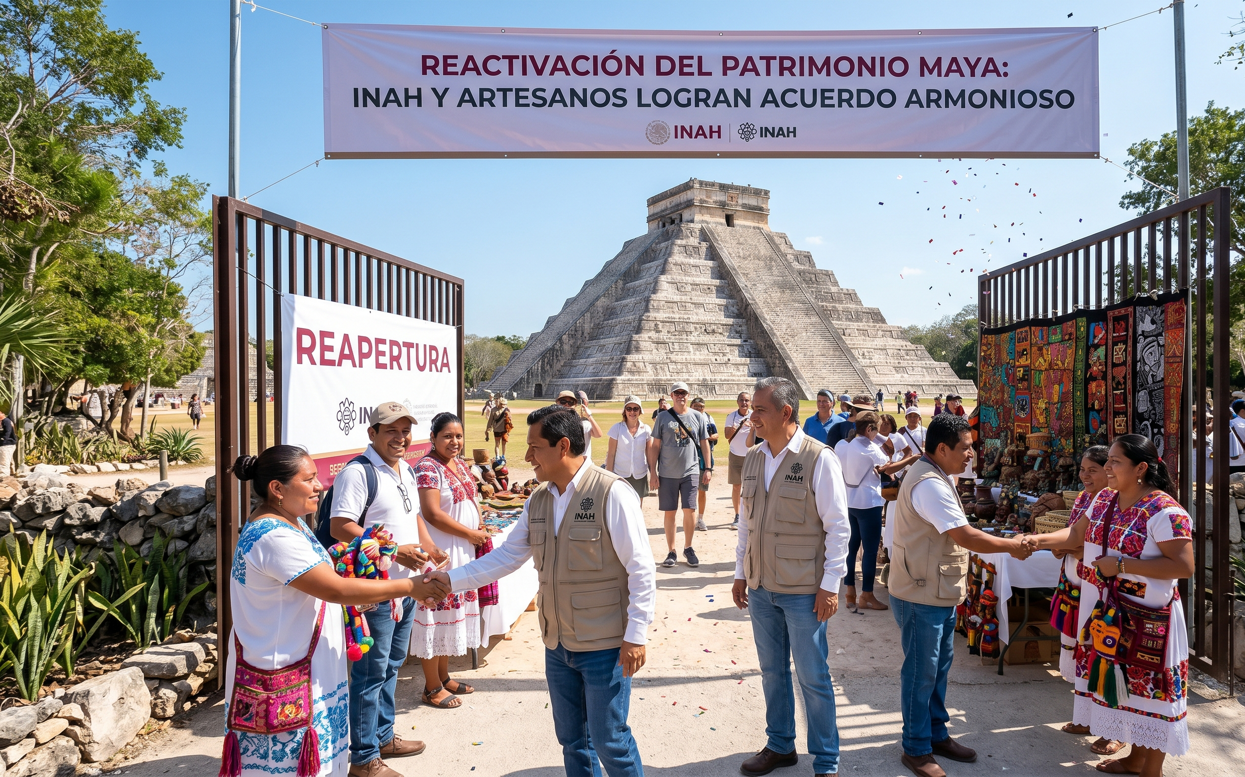 Reactivación del Patrimonio Maya: El INAH reabre Chichén Itzá tras alcanzar un acuerdo armonioso con artesanos