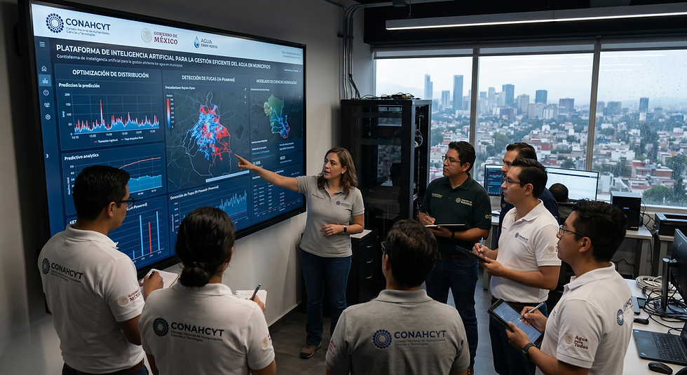 El Conahcyt financia el desarrollo de soluciones de Inteligencia Artificial para la gestión del agua en municipios