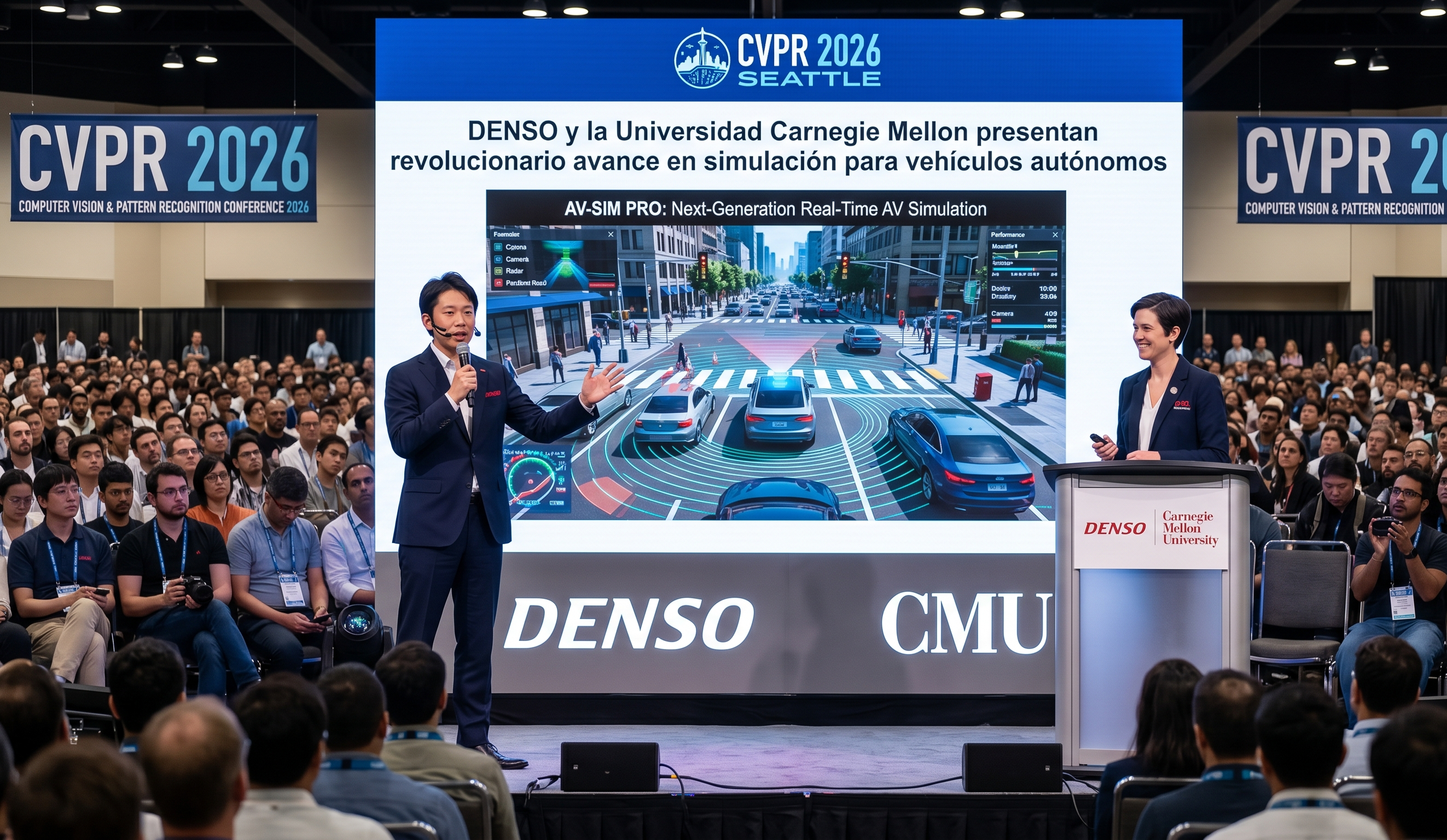 DENSO y la Universidad Carnegie Mellon presentan revolucionario avance en simulación para vehículos autónomos en el CVPR 2026
