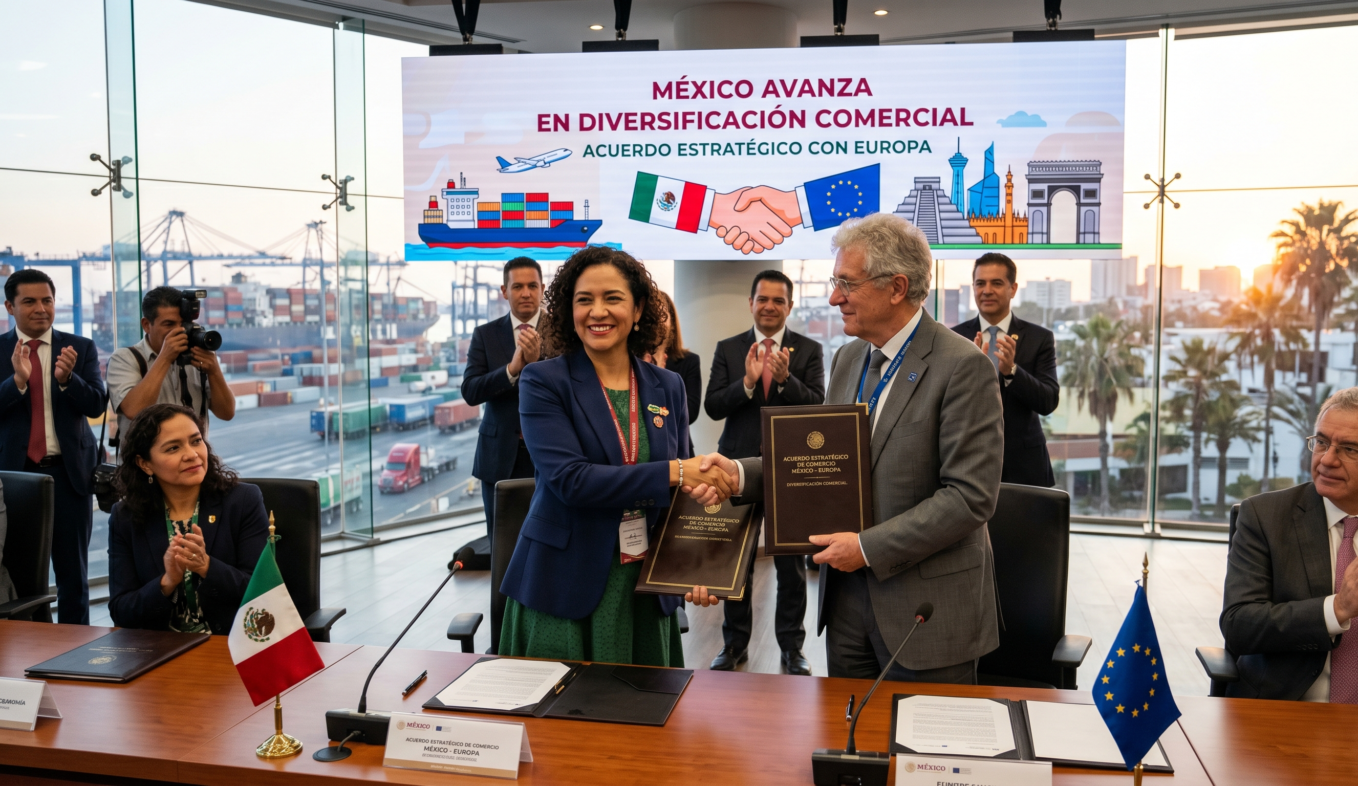 México avanza en diversificación comercial con acuerdo estratégico con Europa