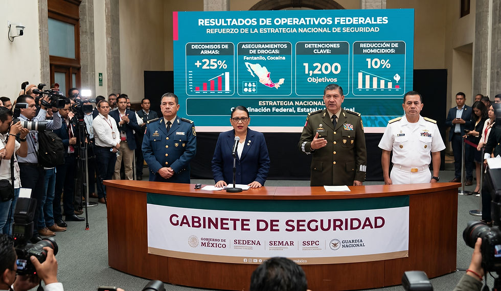 Gabinete de Seguridad informa resultados de operativos federales y refuerza la estrategia nacional