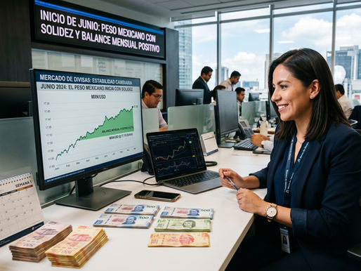 Estabilidad Cambiaria: El peso mexicano inicia junio con solidez y balance mensual positivo