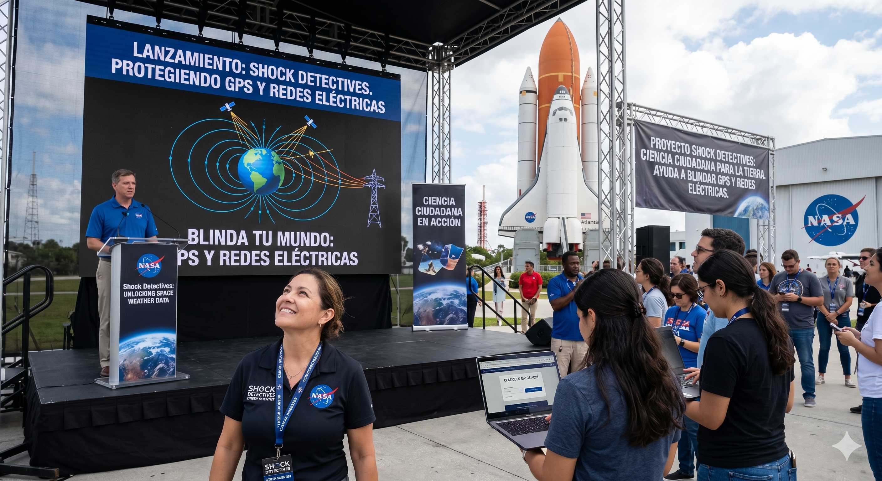 La NASA lanza "Shock Detectives": Innovador proyecto de ciencia ciudadana para blindar los sistemas GPS y redes eléctricas