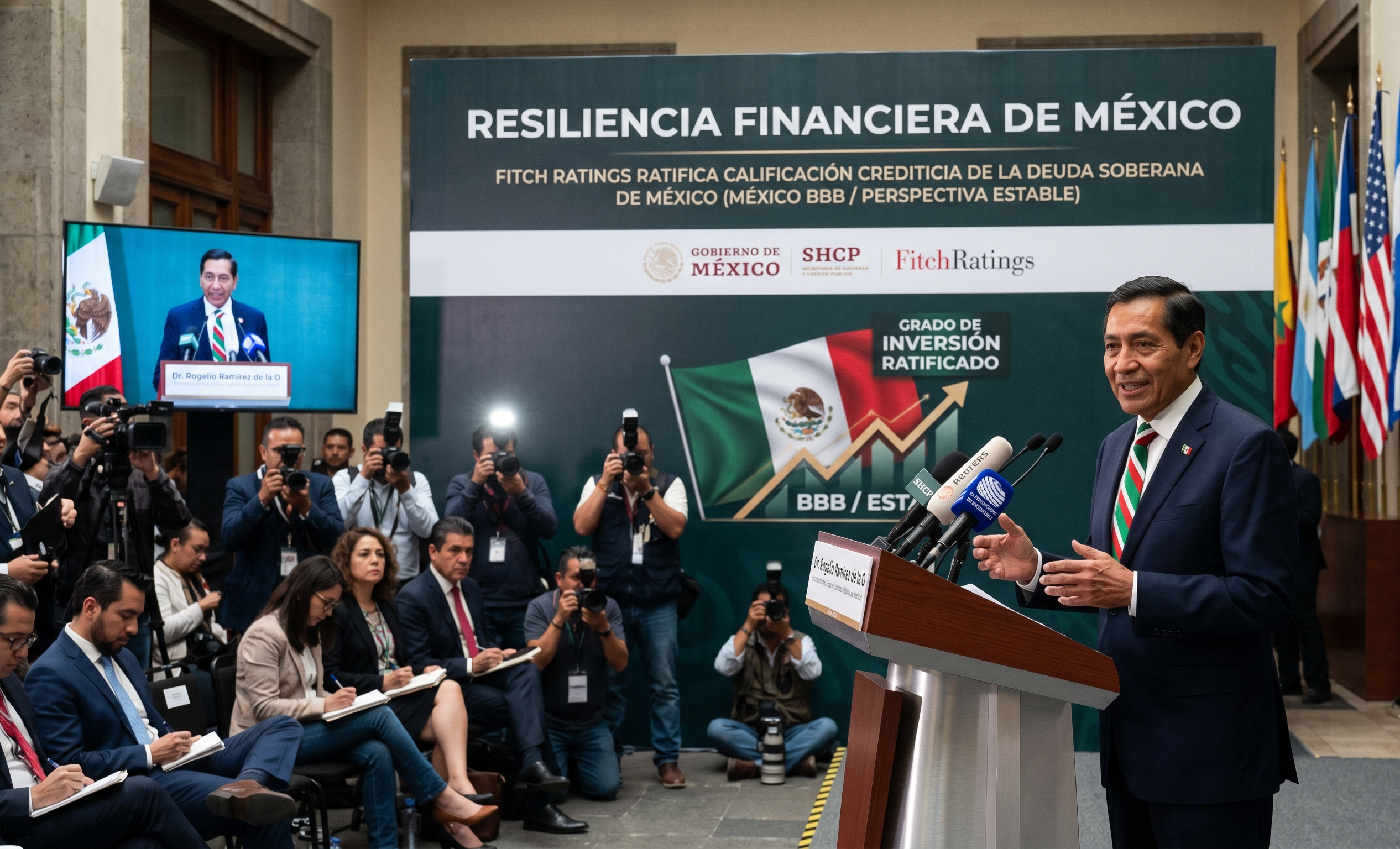 Resiliencia Financiera: Fitch Ratings ratifica la calificación crediticia de la deuda soberana de México