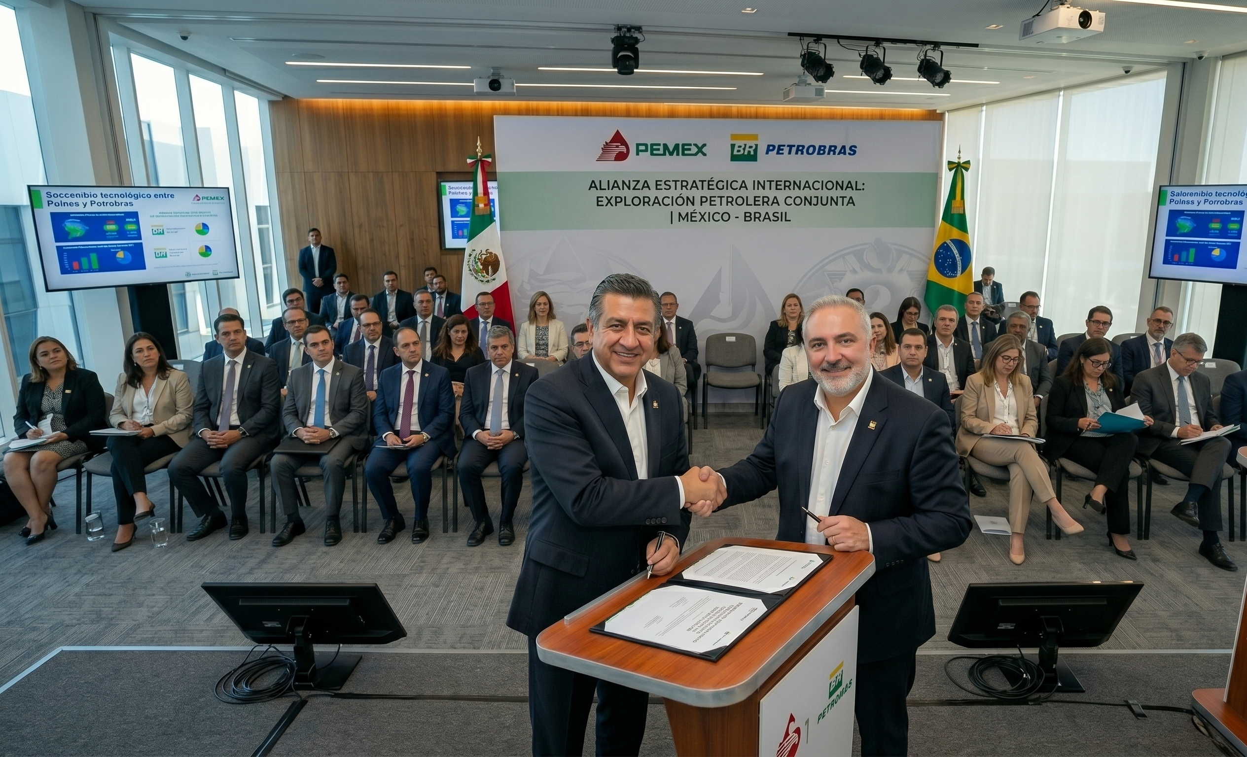 Alianza Estratégica Internacional: Pemex y Petrobras avanzan en acuerdo de cooperación para exploración petrolera