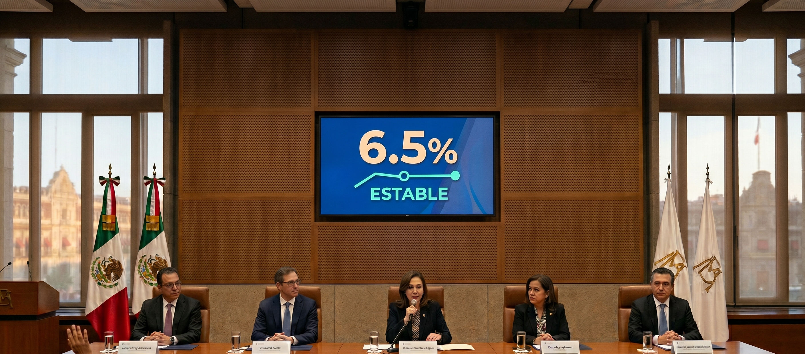 Banco de México e integrantes de la Junta de Gobierno ratifican estabilidad de la política monetaria en el 6.5%