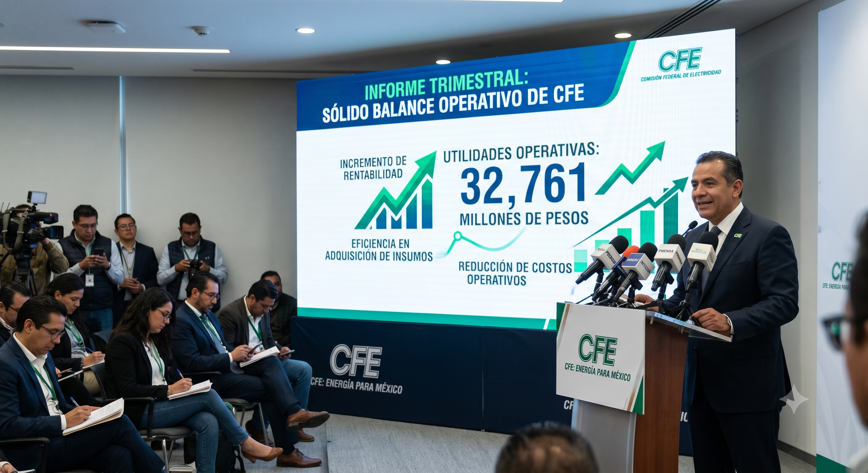 Comisión Federal de Electricidad reporta un margen histórico de EBITDA apoyado en menores costos operativos