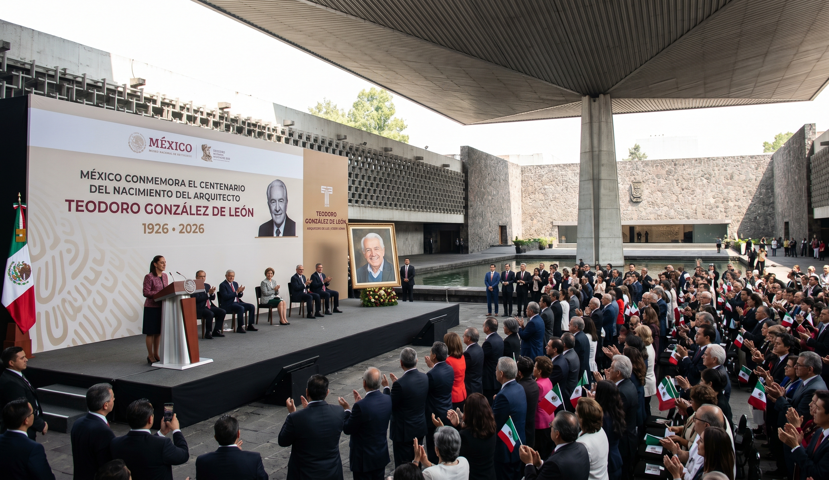 México conmemora el centenario del nacimiento del arquitecto Teodoro González de León