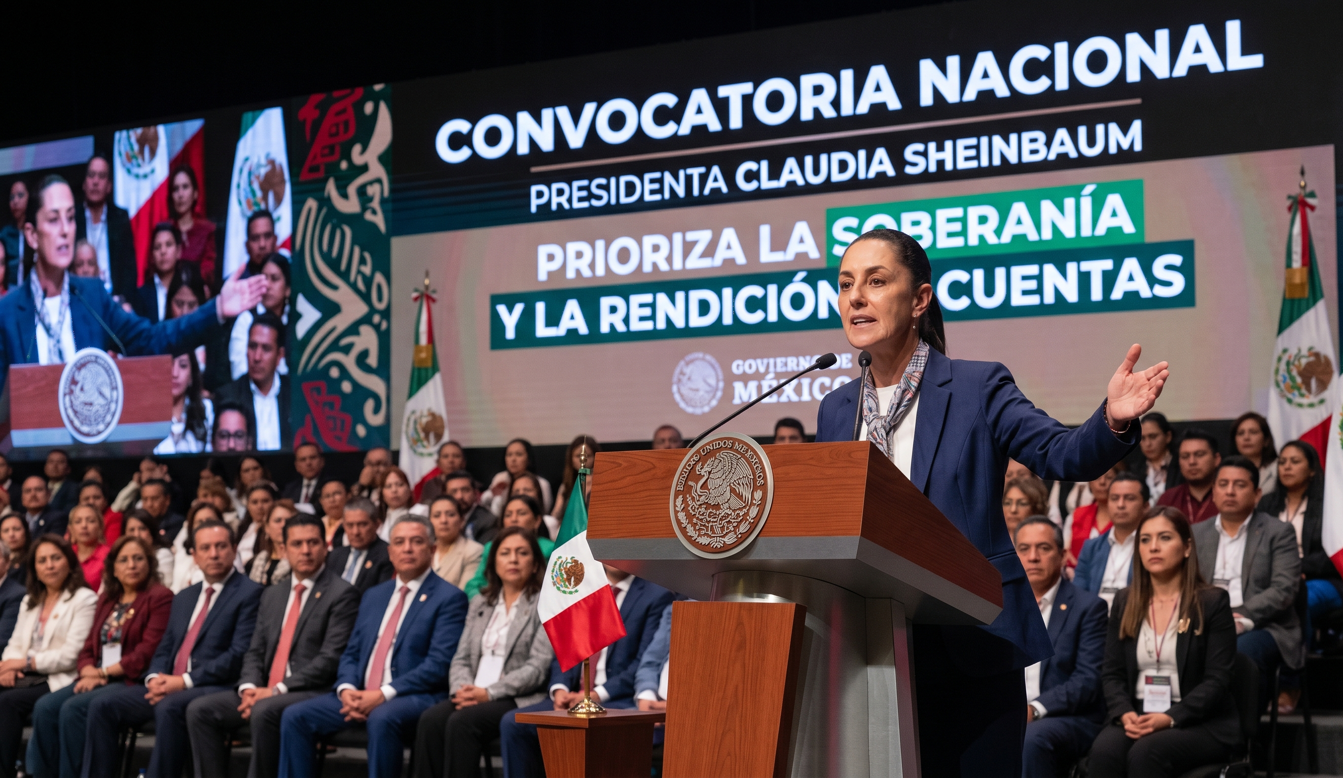 Convocatoria nacional de la presidenta Sheinbaum prioriza la soberanía y la rendición de cuentas