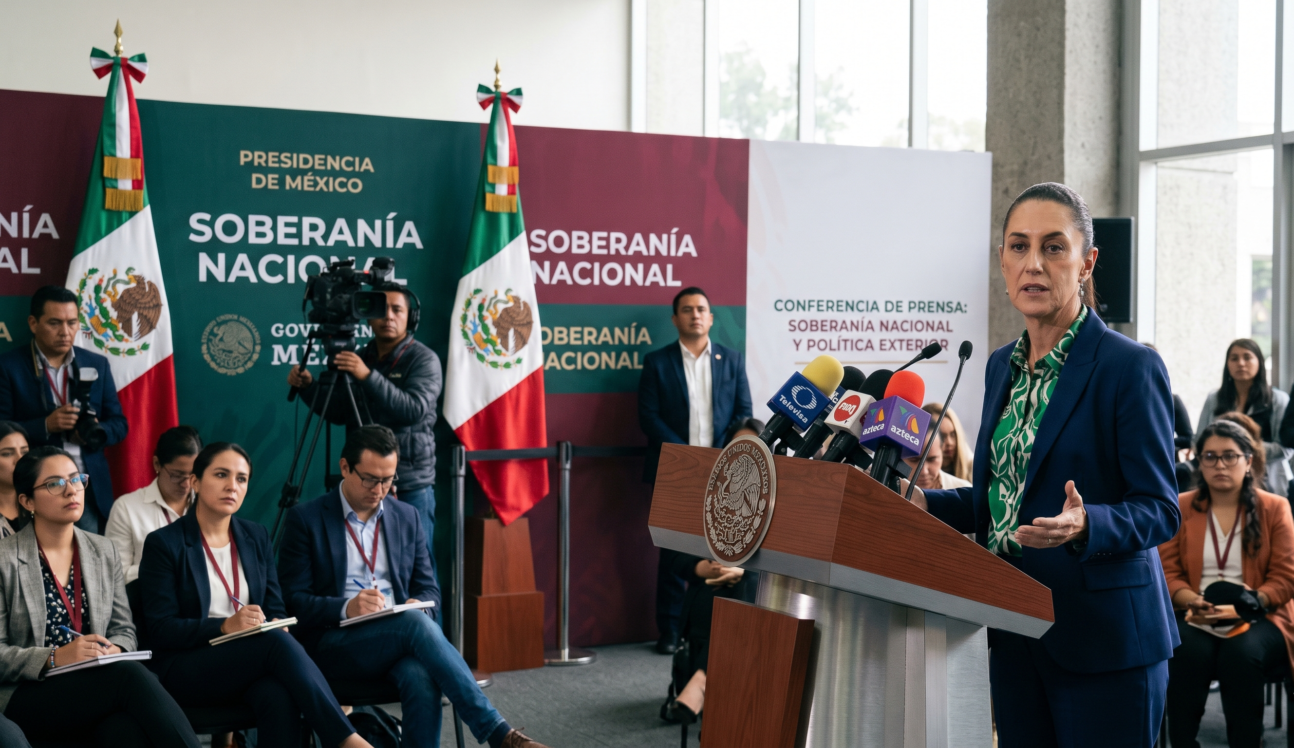 Presidenta Sheinbaum destaca la soberanía nacional y descarta intenciones de intervención por parte de Trump