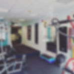 View from enterance including multi functional equipment with leg press, chest press, lat pulldown,