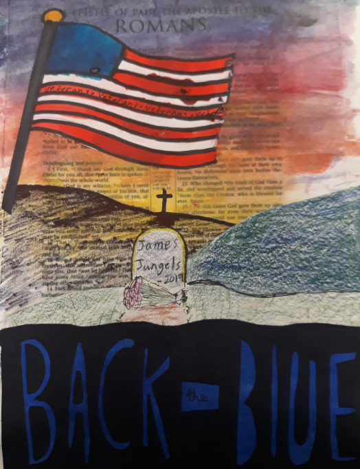 Jill Jungels-Norris, Back the Blue, 2020