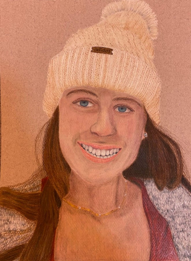 Crawford, Maili, Colored Pencil Self Por