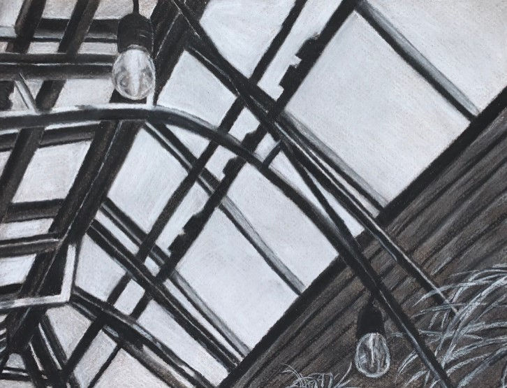 Isabella Mills, Perspective in Charcoal.