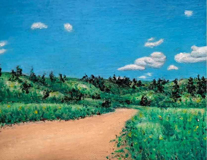 Isabella Mills, Oil Pastel Landscape, 20