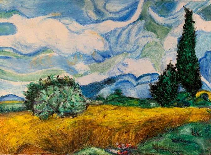 Isabella Mills, Van Gogh Study, 2020