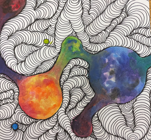 Cassi Koch, Grade 12, Watercolor Circles