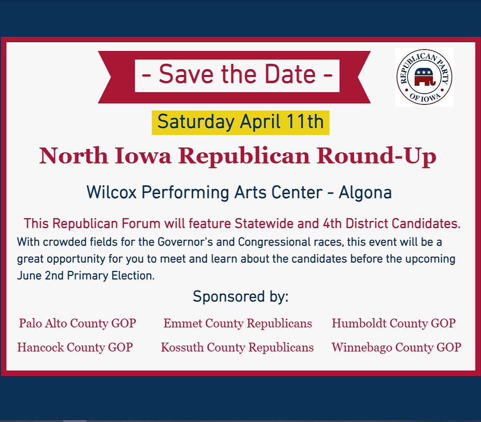 North Iowa Republican RoundUp