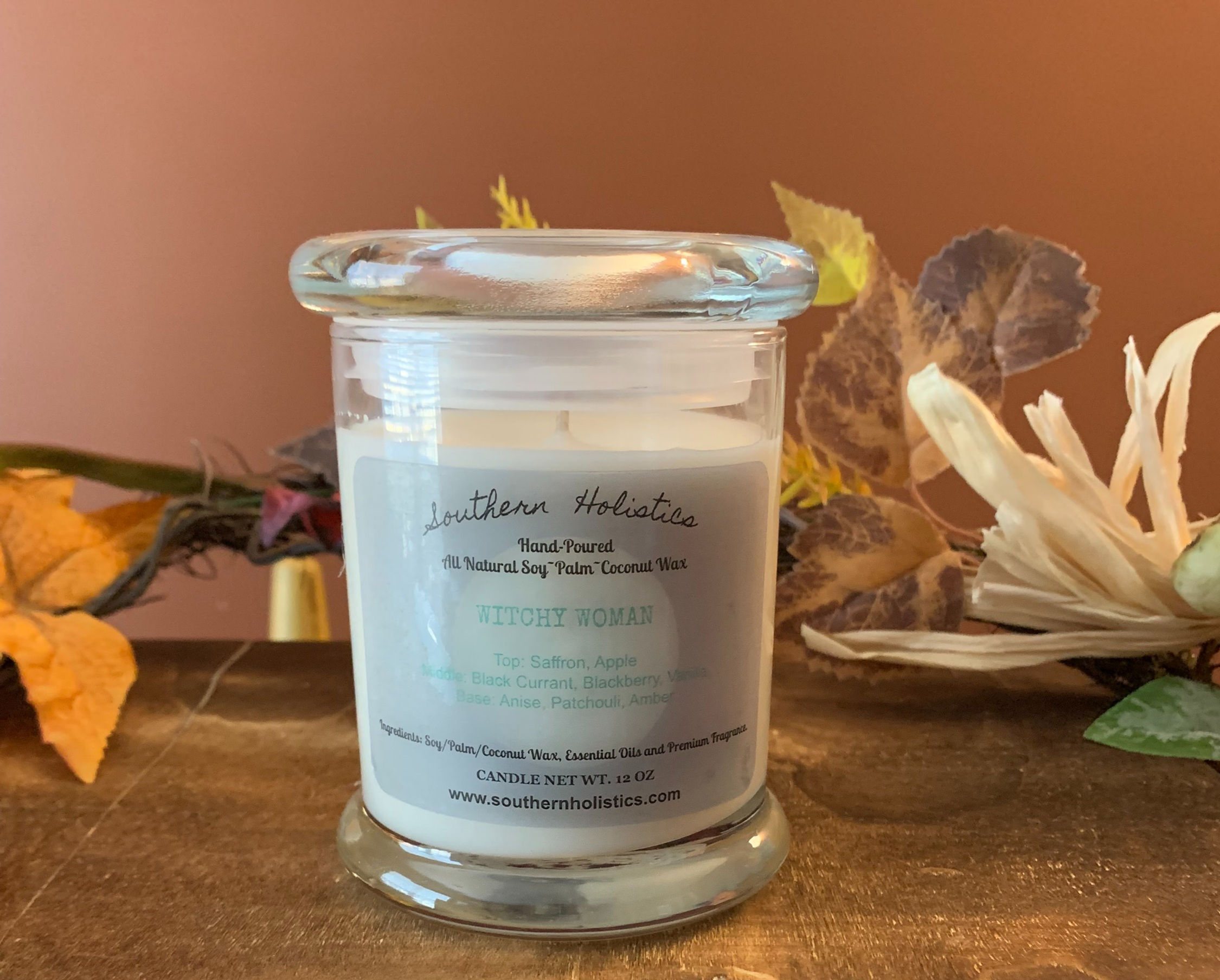 Witchy Woman - 12oz. Status Jar - Natural Soy/Palm/Coconut Wax Candle