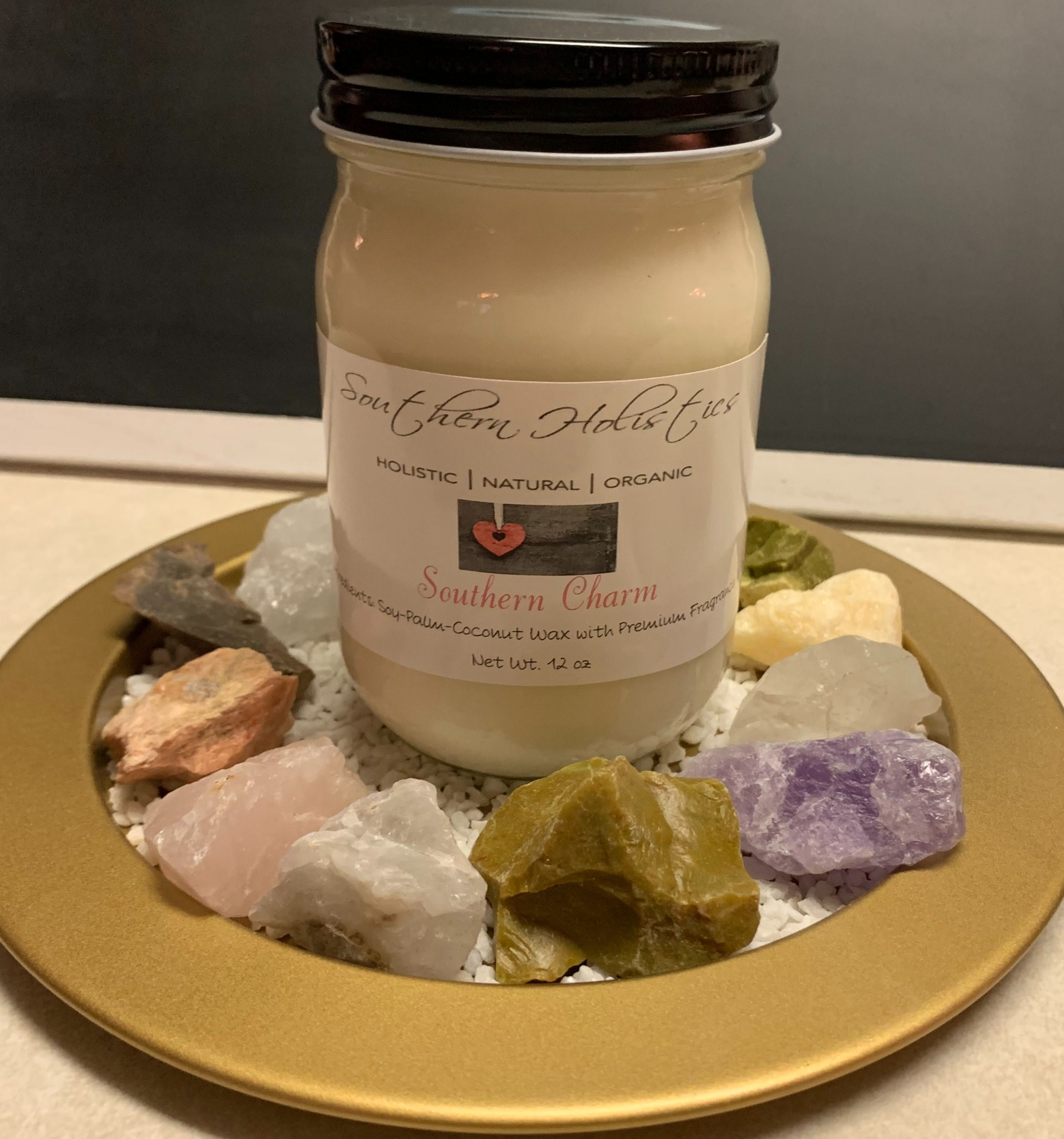 Southern Charm - 12oz Jar - All-Natural Soy/Palm/Coconut Wax Candle