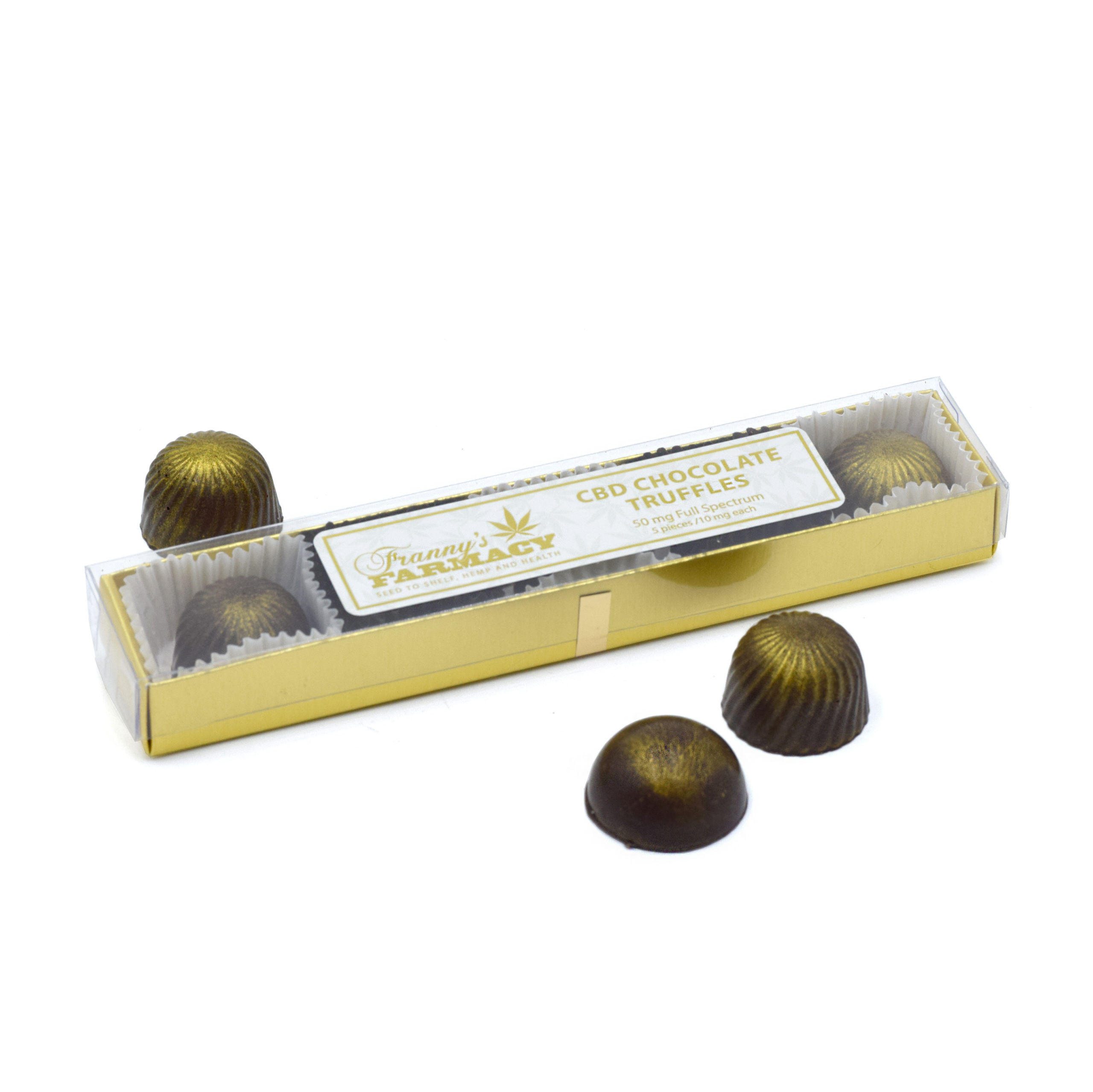 CBD Salted Caramel Chocolate Truffles