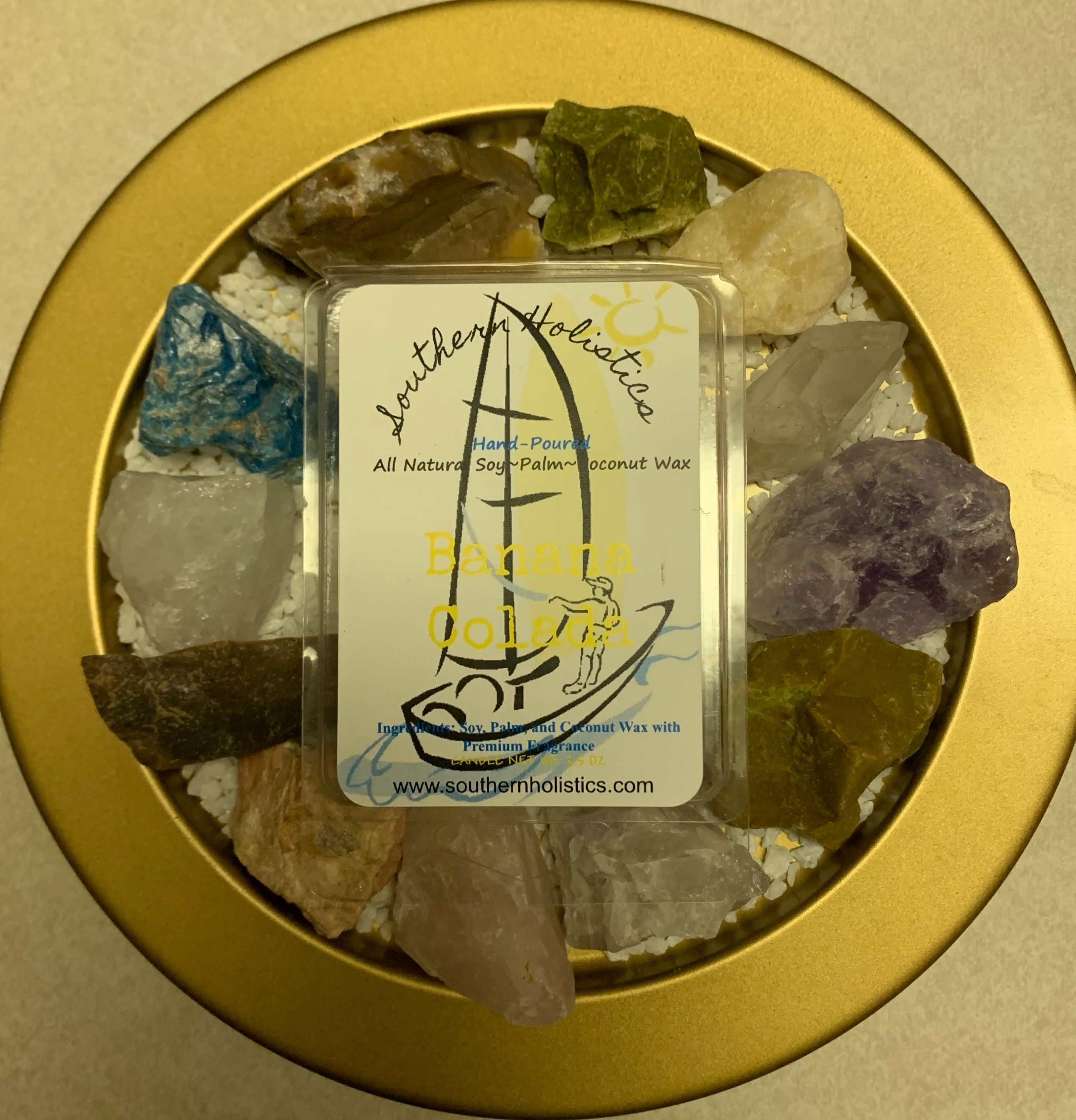 Banana Colada - 2.5oz/6 cube -All-Natural Soy/Palm/Coconut Wax Melt