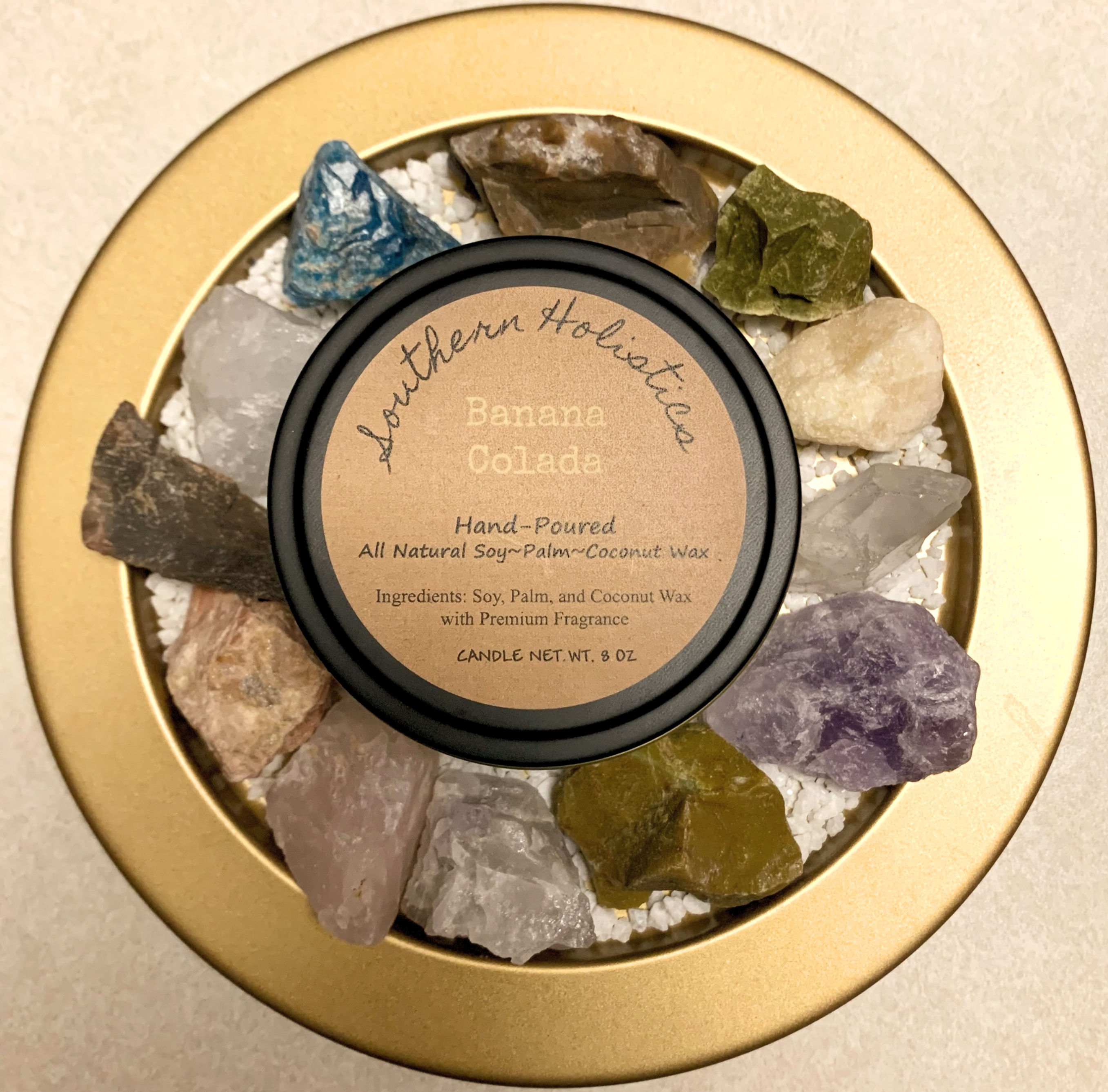 Banana Colada - 4oz Tin - All-Natural Soy/Palm/Coconut Wax Candle