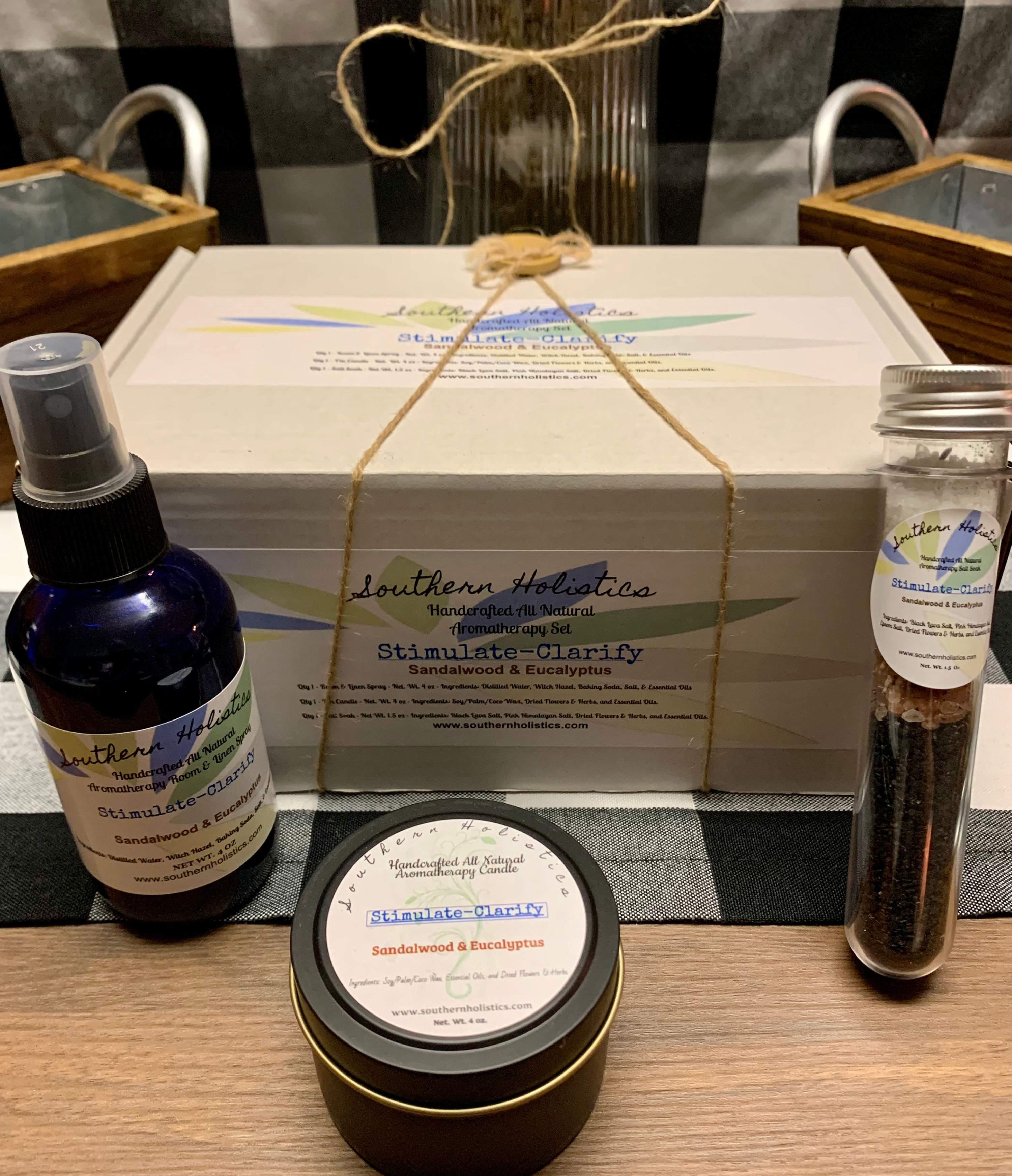 Stimulate-Clarify - Sandalwood & Eucalyptus - Aromatherapy Set