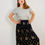 Thumbnail: Vintage skirt Indian style with embroidery
