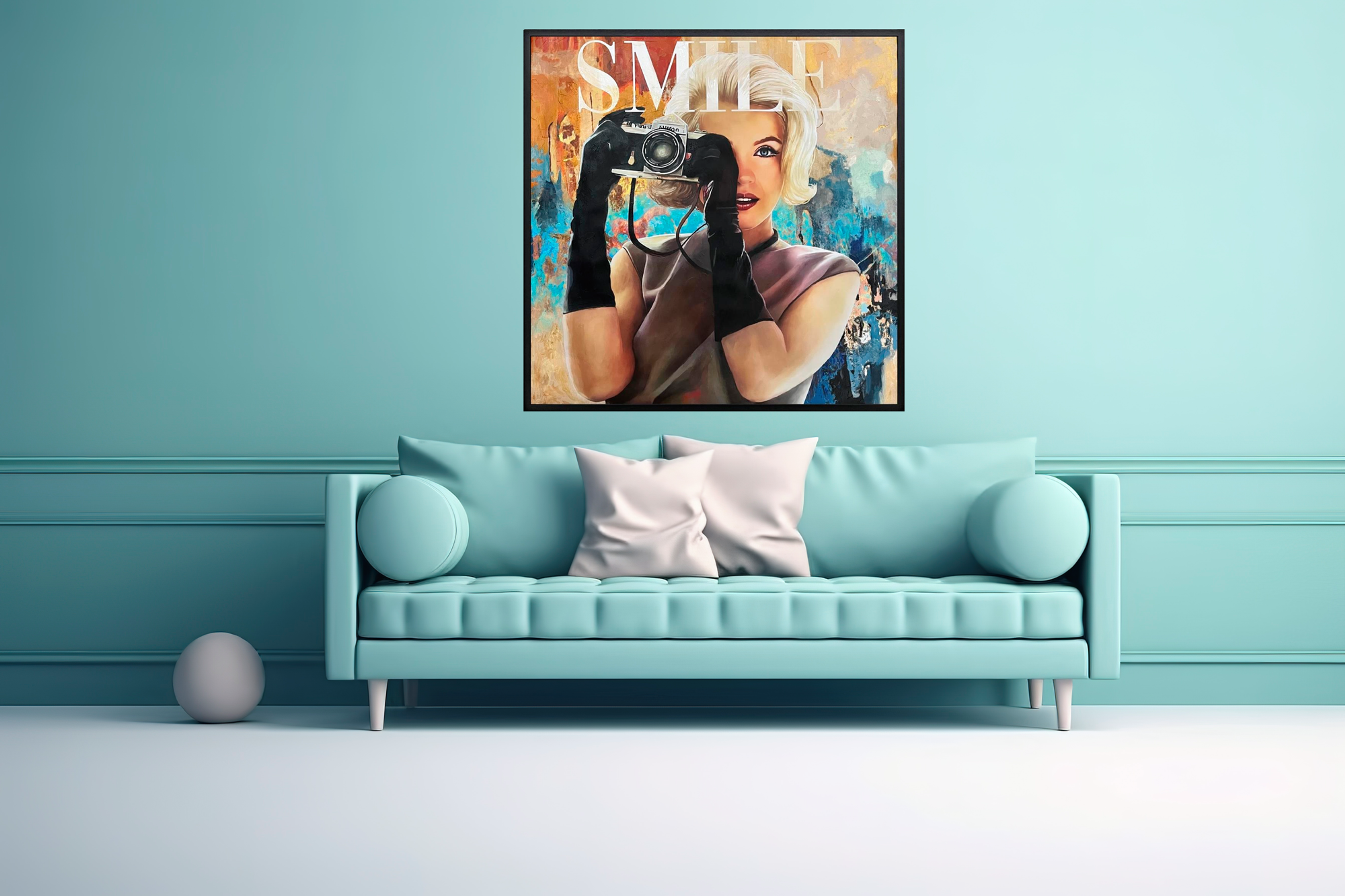 "SMILE" FRAMED ORIGINAL