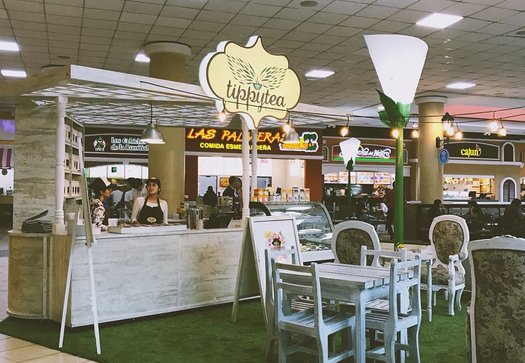casa de té en mall el jardin tipi tea