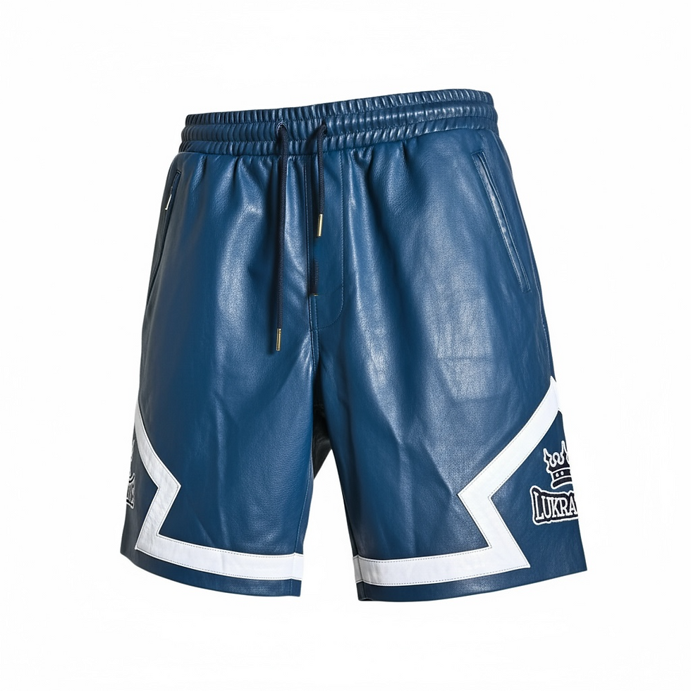 Leather Basketball Shorts