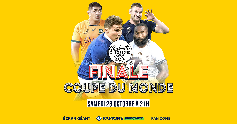 Match finale coupe du monde de rugby