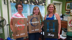 Custom Monogram Board Art