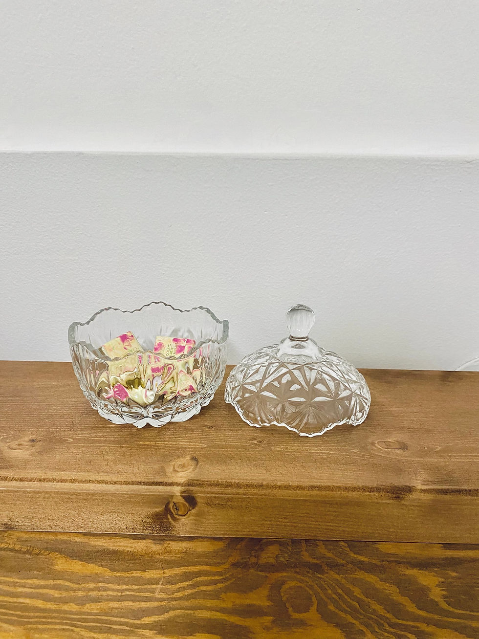 Ciotola con coperchio in vetro 