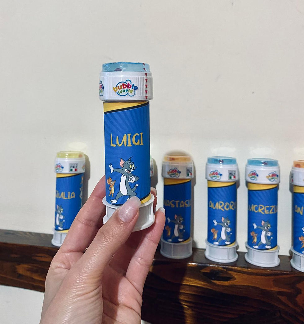 Miniatura: Bolle di sapone personalizzate