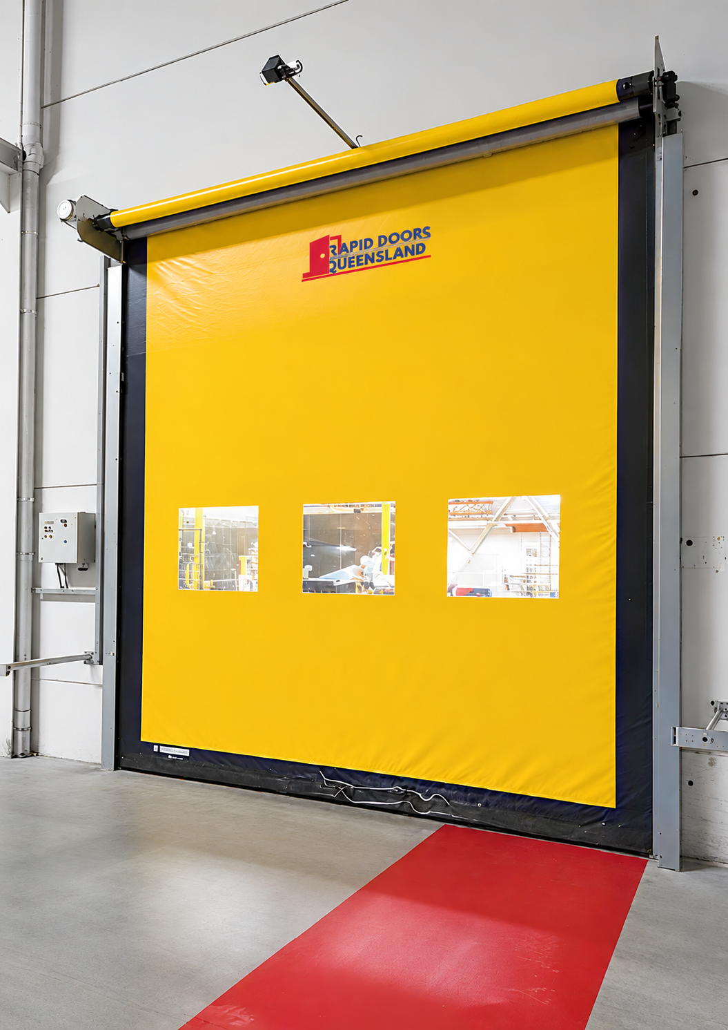 Zipper high speed doors