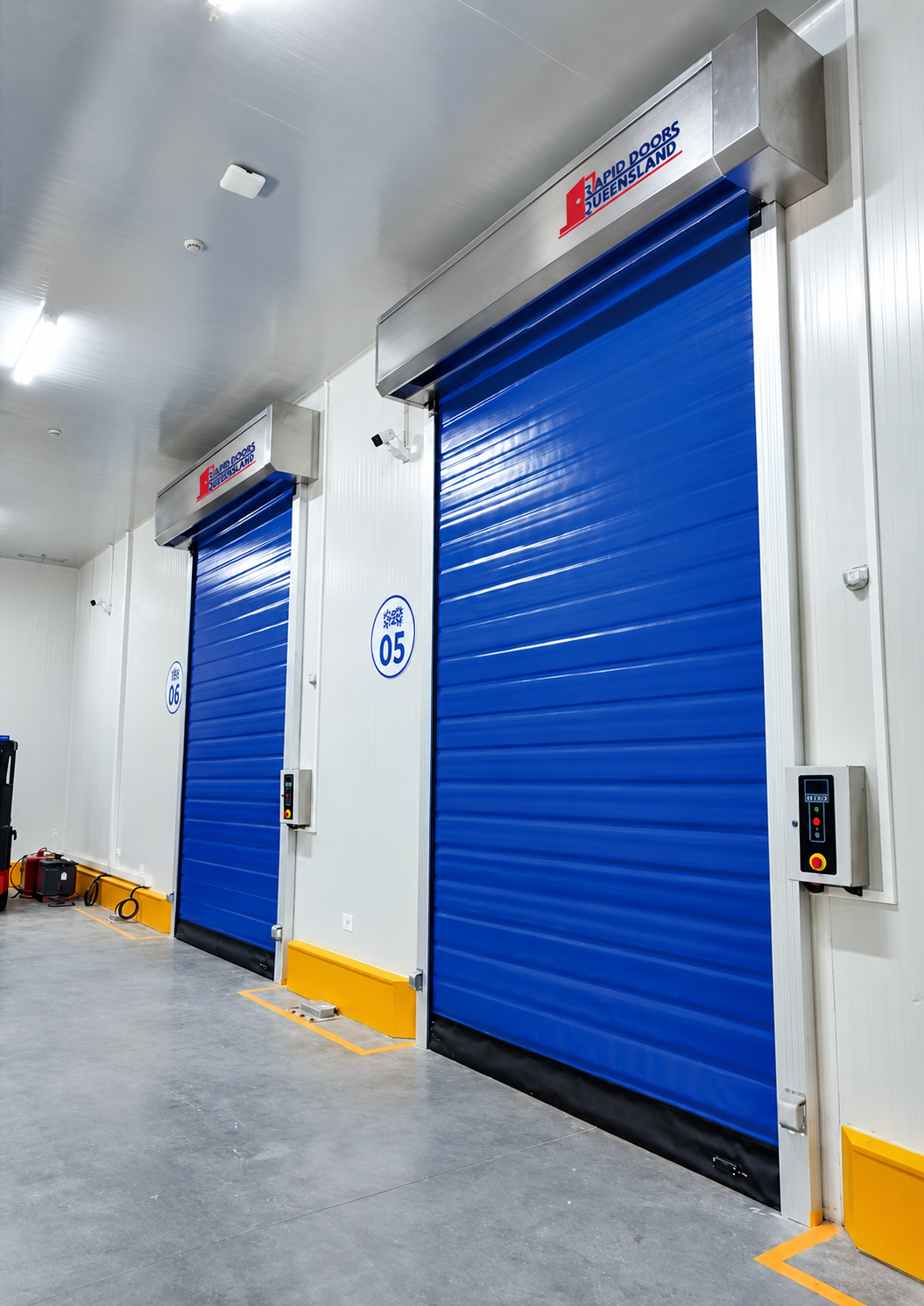 Insulated high speed doors