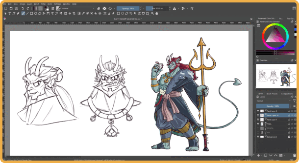 Digital Illustration Mentorship Demos by Josh