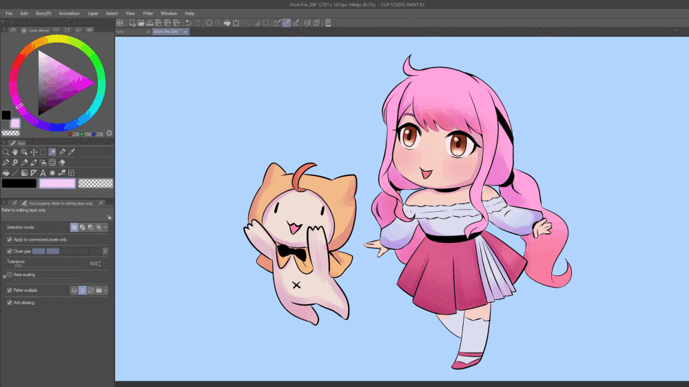 Class demos: Anime, digital illustration, painting