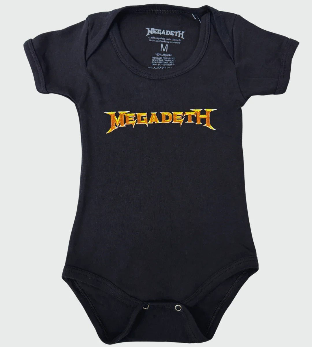 Body Infantil Megadeth Logo Preto OF0336