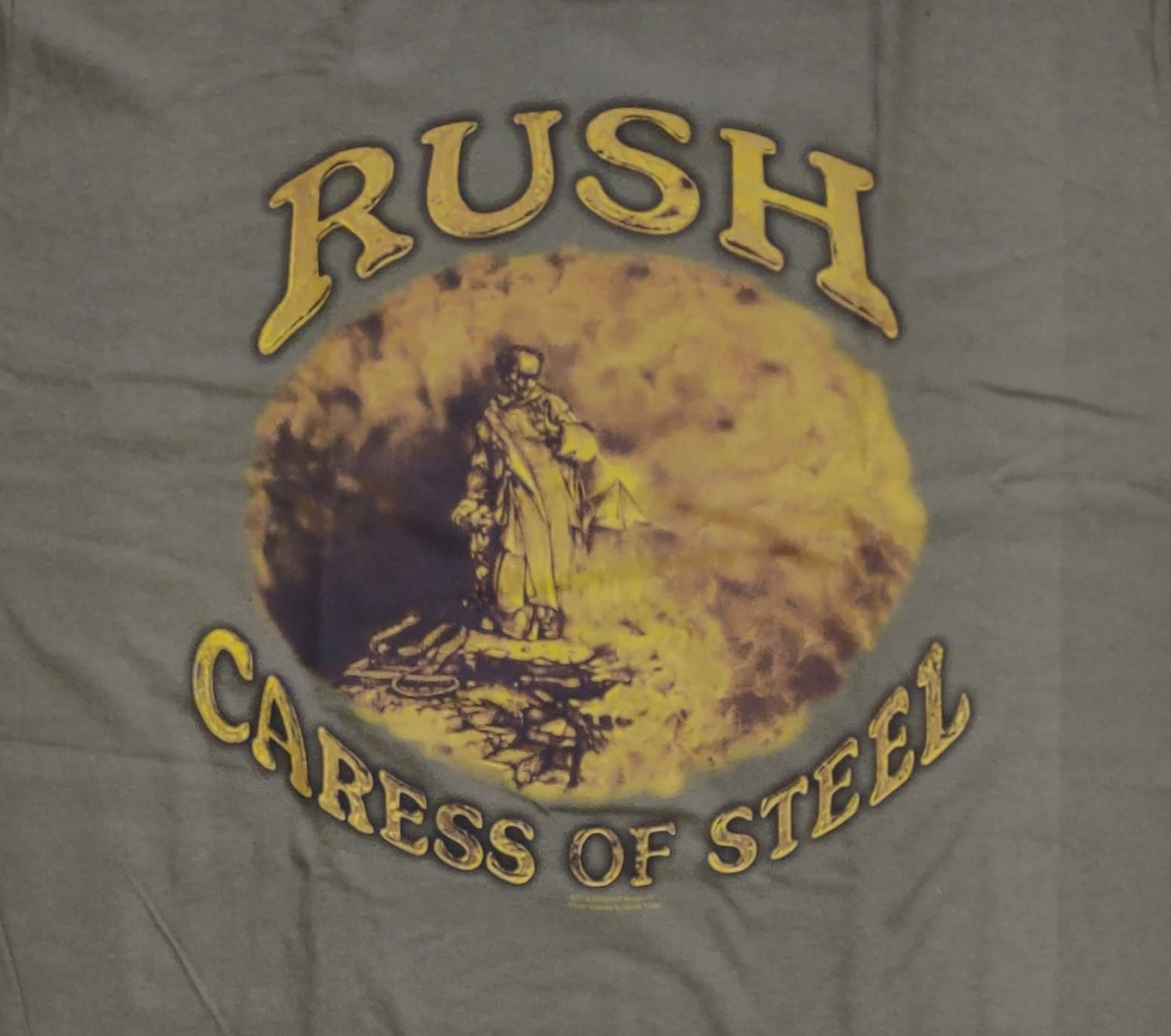 Camiseta Rush Caress Of Steel Verde Stamp TS1404