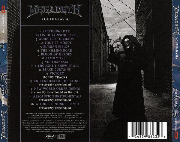 Miniatura: Cd Megadeth Youthanasia Importado 2004