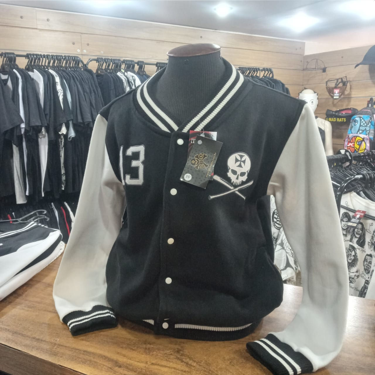 Jaqueta Colegial Stooge Feminina Preta JQT06