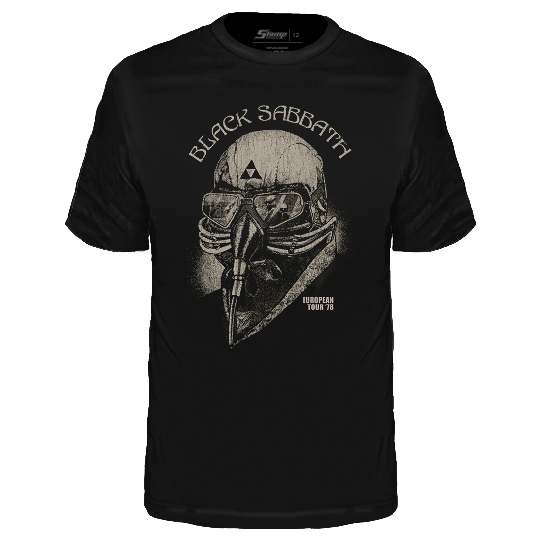 Camiseta Infantil Black Sabbath Tour 78 Preto Stamp KID463