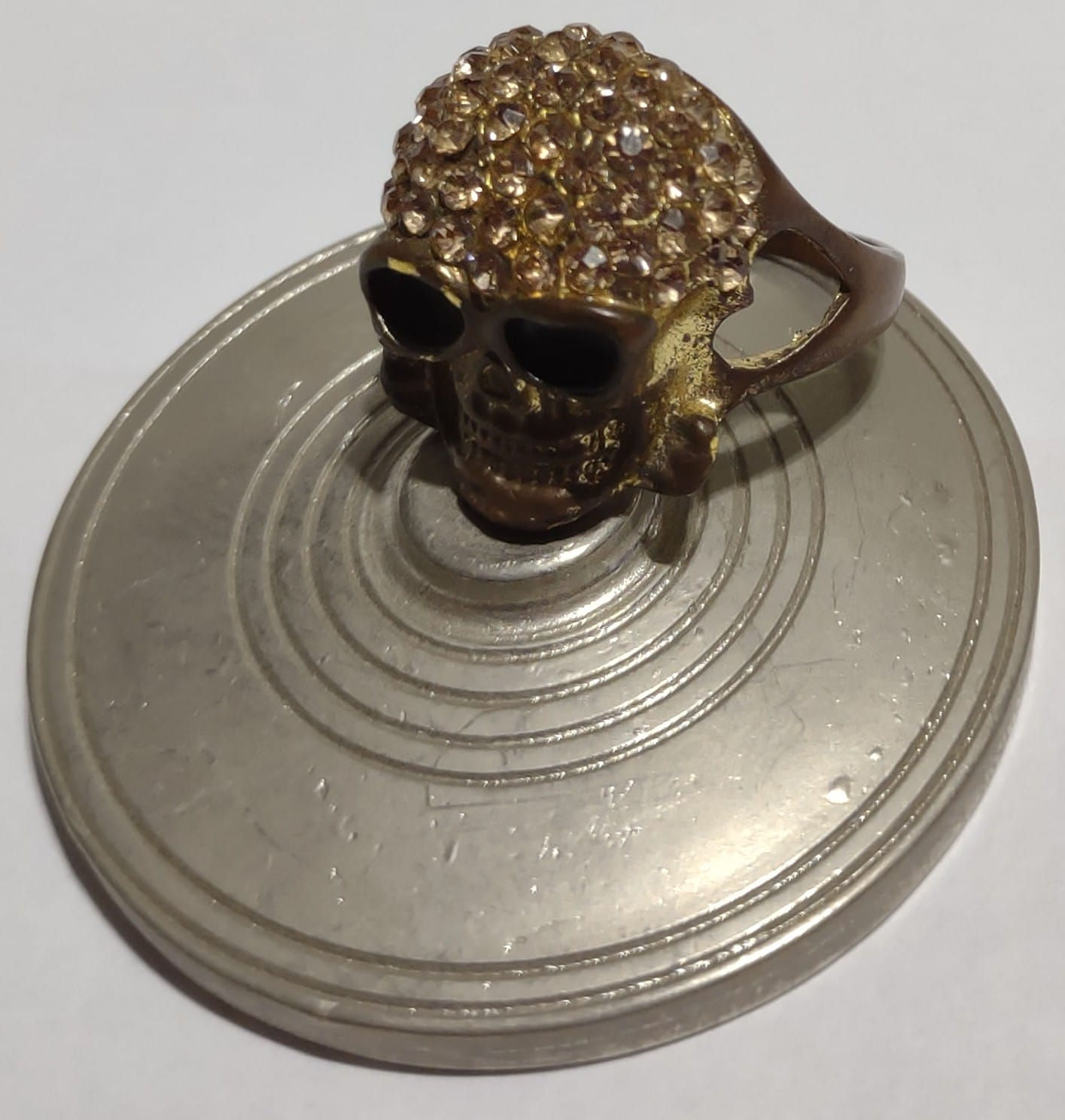 Anel Caveira Olho Preto Promocional AN11