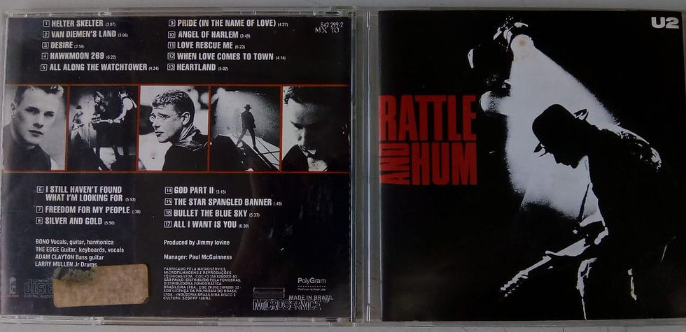 Cd Usado U2 Rattle And Hum MB CDU4562
