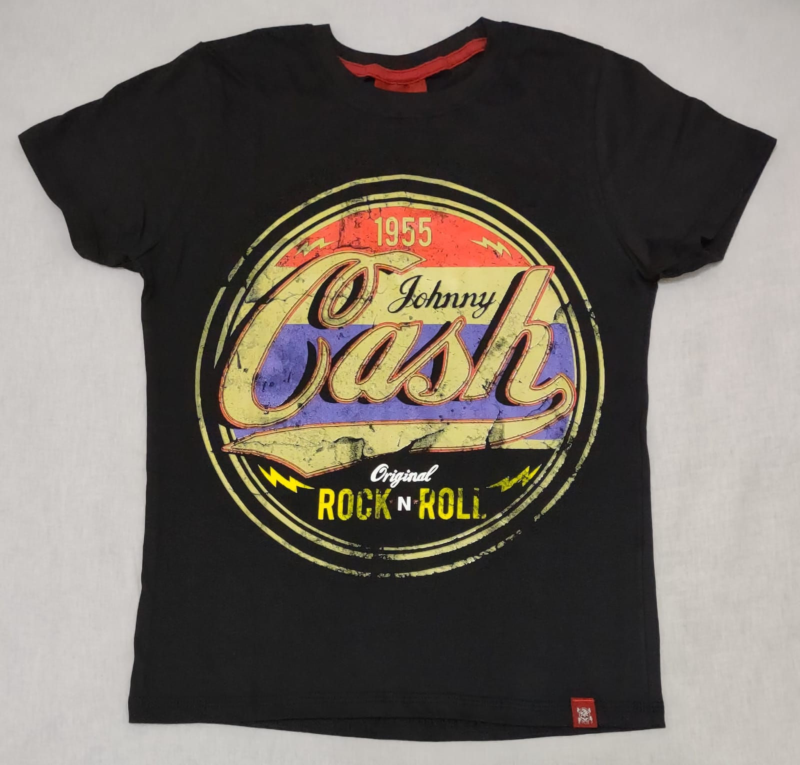 Camiseta Feminina Johnny Cash Preto Chemical C2746